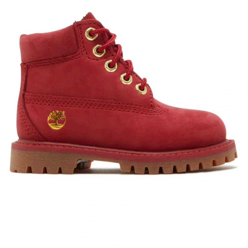 Timberland boots kids 4 burnt faded red - Picture 1 of 13